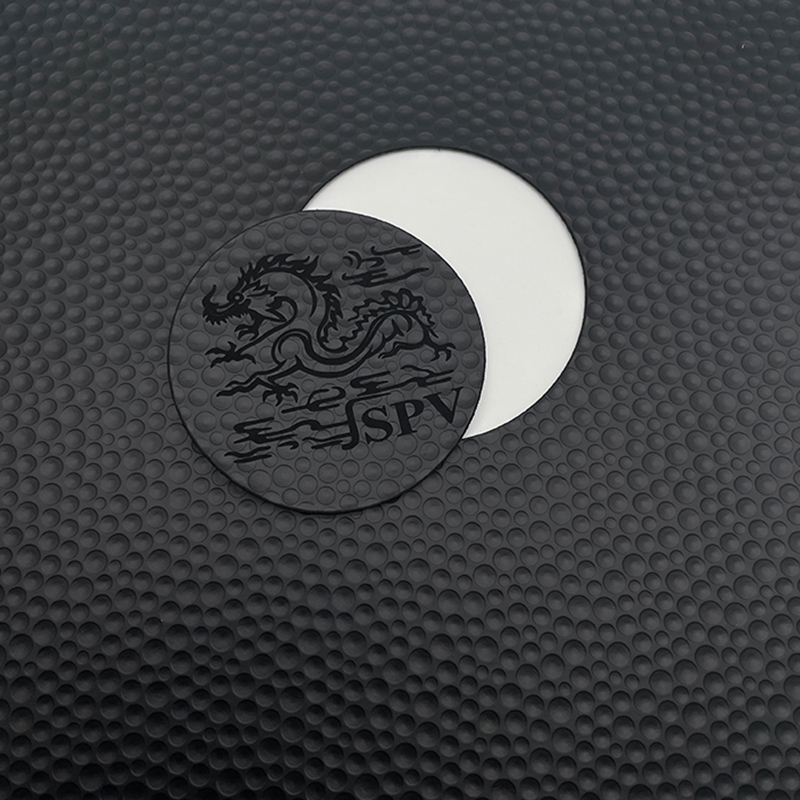 Folhas de couro sintético com textura de golfe a laser com adesivo/sem adesivo