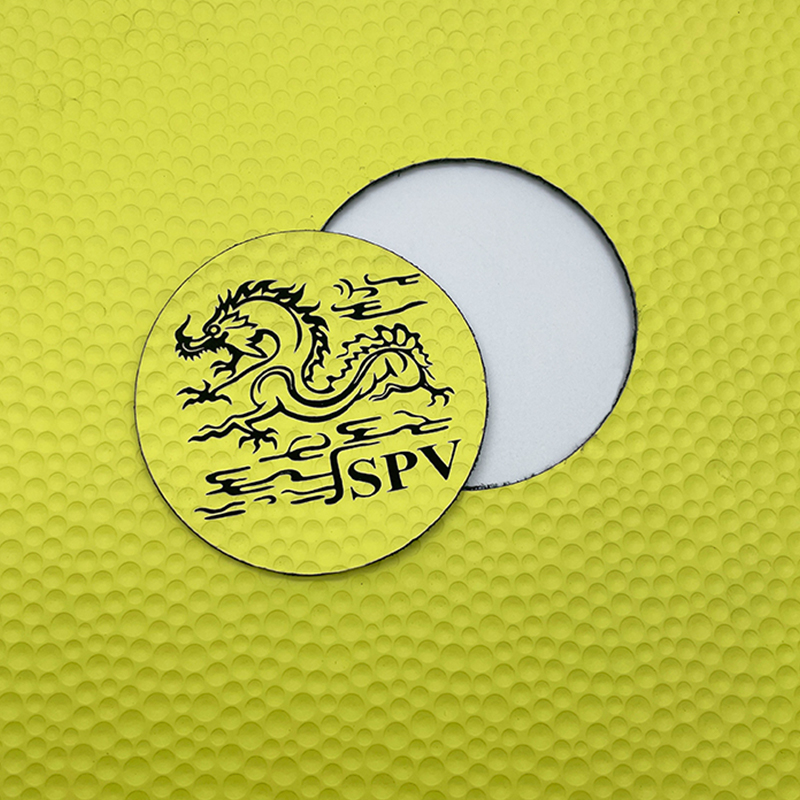 Folhas de couro sintético com textura de golfe a laser com adesivo/sem adesivo